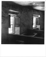 SA1712 - Two windows on the inside of the barn. Identified on the back., Winterthur Shaker Photograph and Post Card Collection 1851 to 1921c